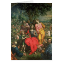 The Feeding of the Five Thousand, c.1590 Greeting Card
