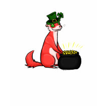 The Ferret and the Pot 'o gold t-shirts