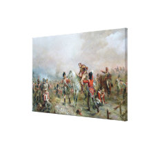The Field at Waterloo (oil on canvas) Canvas Prints