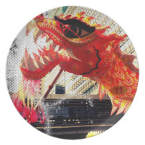 The Fiery Dragon Plates