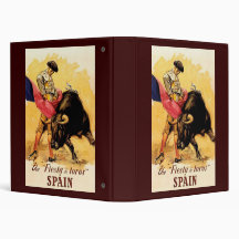 The Fiesta De Toros In Spain Binders