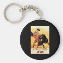The Fiesta De Toros In Spain Key Chain