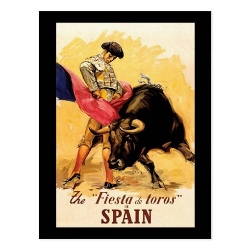 The Fiesta De Toros In Spain Post Cards