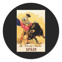 The Fiesta De Toros In Spain Stickers