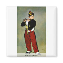 The Fifer By Manet Edouard Refrigerator Magnet