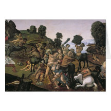 The Fight Between the Lapiths and the Centaurs Greeting Cards