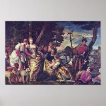 The Finding Of Moses By Veronese Paolo Print