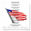 The Firefighter's Prayer Poster posters