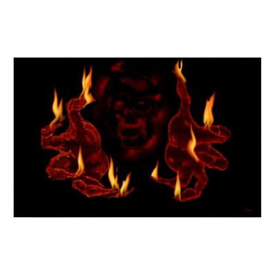The Firey Reach Of The Watcher Poster by HauntzTilDawn