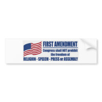 The First Amendment Bumper Stickers
