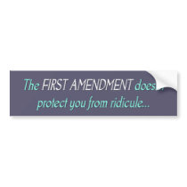 The First Amendment Bumper Stickers