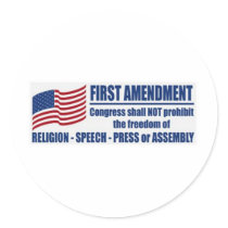 The First Amendment Sticker