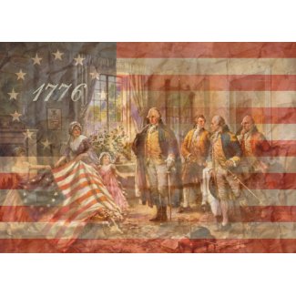 The First American Flag card