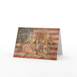 The First American Flag Greeting Card