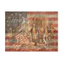 The First American Flag postcards