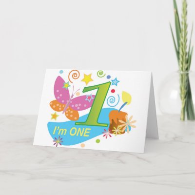 1st+year - the first birthday one year old baby card ..