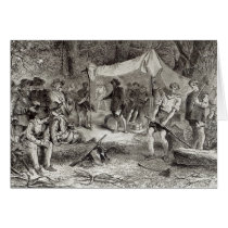 The First Day at Jamestown Greeting Card
