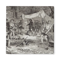 The First Day at Jamestown Refrigerator Magnet