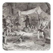 The First Day at Jamestown Sticker