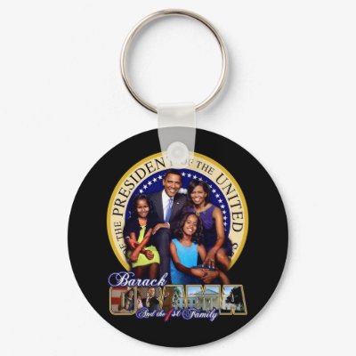 The First Family Keychain by SupportBarackObama