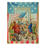 The First Fourth Of July Vintage Postcard