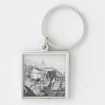 The First Globe Theatre or Rose Theatre Key Chains