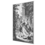 The first kiss of love gallery wrapped canvas