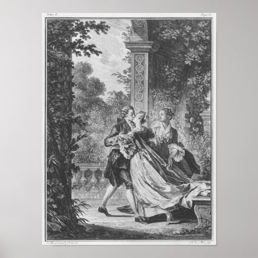 The first kiss of love print