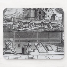 The First Plate of the Woollen Manufacture Mousepad