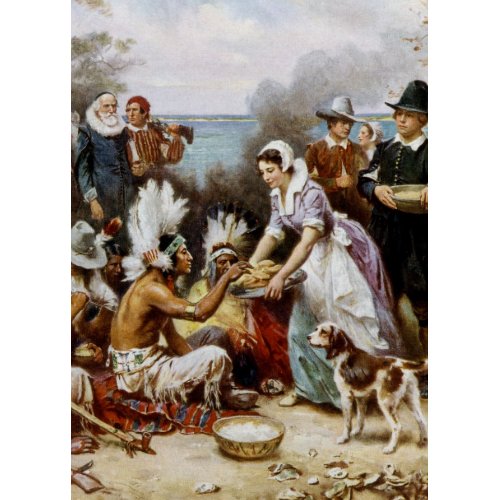 The First Thanksgiving card