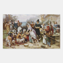 The First Thanksgiving Rectangle Sticker