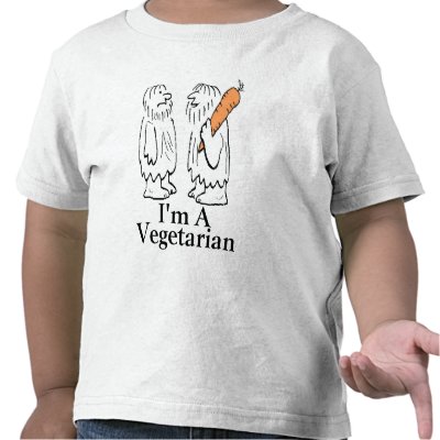 The First Vegetarian T Shirts by figstreetstudio