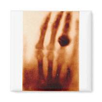 The First X-Ray, 1901, Photograph magnets by harlowandcompany The First X-Ray, 1901, Photograph magnets