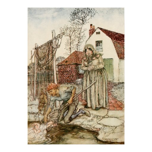 The Fisherman and his Wife Print Zazzle