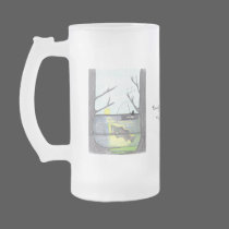 The Fisherman...Frosted Glass Mug... mugs