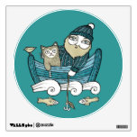 The Fishermans Cat Wall  Decal wall decals