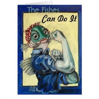 The Fishes Can Do It Greeting Cards