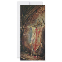The Fissured Pig By Ostade Isaac Van (Best Quality Customized Rack Card