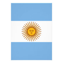The Flag of Argentina Personalized Invitations
