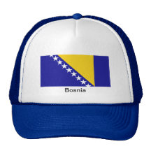 The flag of Bosnia and Herzegovina Trucker Hats