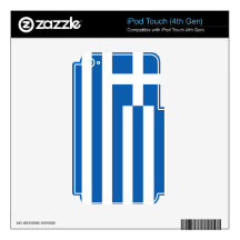 The Flag of Greece iPod Touch 4G Skin