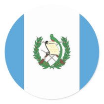 The Flag of Guatemala Round Sticker