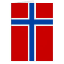 The Flag of Norway Card