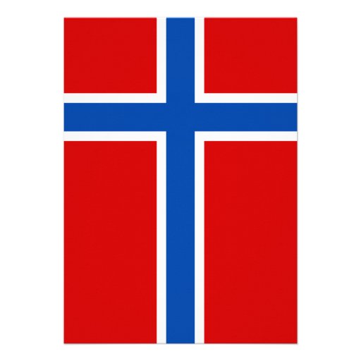 The Flag of Norway Personalized Invites