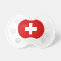 The Flag of Switzerland Pacifier