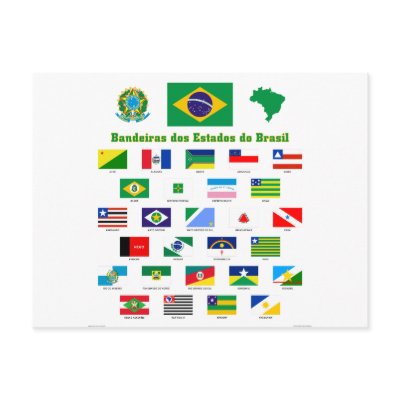 The Flags of Brazil Postcard by Vexillophile