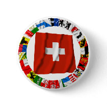 The Flags of the Cantons of Switzerland Buttons