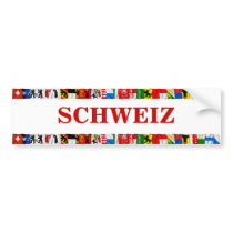 The Flags of the Cantons of Switzerland, German Bumper Sticker