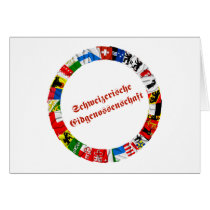 The Flags of the Cantons of Switzerland, German Cards