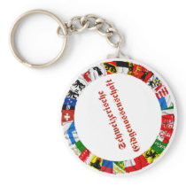 The Flags of the Cantons of Switzerland, German Keychains